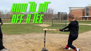 How To Hit Off A Tee For Youth Players [upl. by Suitangi]