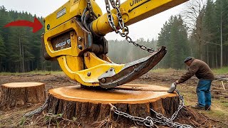 Top 5 Monster Stump Removal Machines You Wont Believe Exist [upl. by Noruq292]