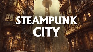 A Steampunk City ⚙️  1 Hour Ambience [upl. by Ally515]