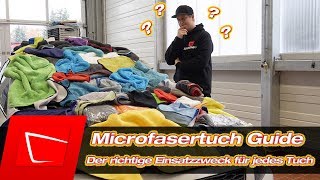 Autopflege Microfasertücher Das richtige Tuch für jeden Einsatzzweck  Anfängerset [upl. by Willette348]