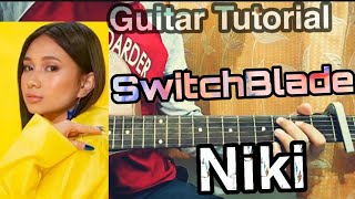 SwitchBlade  NIKI easy guitar tutorialHow to play chords [upl. by Eddie]