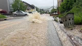 Überschwemmung in Kleinblittersdorf Saarland [upl. by Hnah]