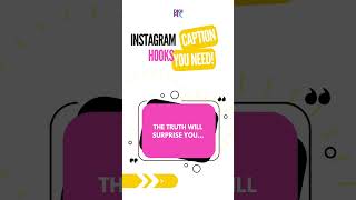 Want to stop the scroll and grab attention  Instagram Caption Hooks You Need instagram [upl. by Thevenot654]