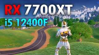 RX 7700 XT Fortnite  i5 12400F  RX 7700 XT [upl. by Adnuhsar16]