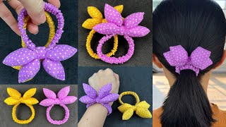 Bow Scrunchies ✅✅ Idea for Scrunchies Sewing tutorialHow to make Scrunchies [upl. by Hunsinger]