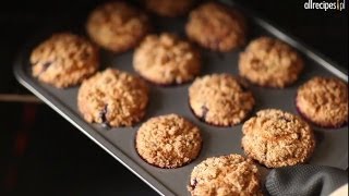 Jak upiec muffiny z jagodami  Allrecipespl [upl. by Aniraz282]