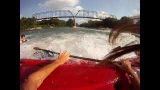 kayaker gets stuck in lowhead dam current [upl. by Nireil]