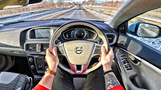 2019 Volvo V40 15 AT  POV TEST DRIVE [upl. by Nylkoorb766]