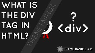 HTML Tutorial for Beginners 13  The div Tag [upl. by Peednam]