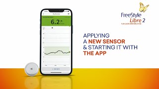 Applying the FreeStyle Libre 2 Sensor amp Starting it with the LibreLink App Tutorial [upl. by Leirraj]