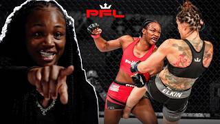 “IT’S DONE HERE” 👊  Claressa Shields REACTS To KO  PFL Reacts [upl. by Ekyt184]