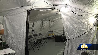 Guilford County EMS debuts new medical tent at AAU Junior Olympics [upl. by Ahsenhoj]