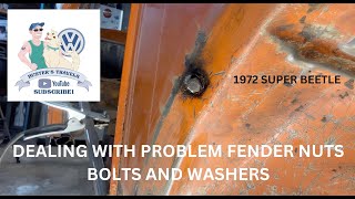 FENDER FLANGE NUT BOLT AND WASHERS REPAIR [upl. by Thagard]