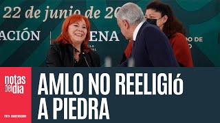 AMLO no intervino en la reelección de Piedra responde Claudia “a la comentocracia” [upl. by Ainig]