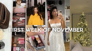 VLOG  first week of november sephora hauls putting up a christmas tree erewhon haul amp more [upl. by Mikkel90]