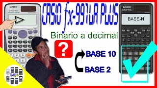 Pasar binario a decimal CASIO fx991LA PLUS✅ [upl. by Geesey284]