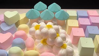 The most satisfying pastel colours 🍡 Asmr baking soda [upl. by Nywroc402]