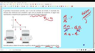 A grandeza macroscópica pressão que é uma das variáveis de estado é resultado dos choques das [upl. by Nilyarg979]