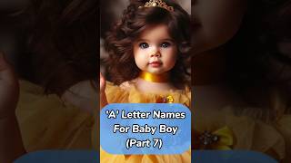 A Letter Baby Girl Names 2024 [upl. by Kleiman]