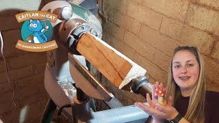 Wood Turning  Turning a toadstool  mushroom [upl. by Netti]