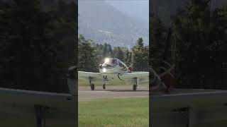 Beechcraft Bonanza G36 landing at Trieben LOGI flightsimulator landingvideo [upl. by Ntsyrk]