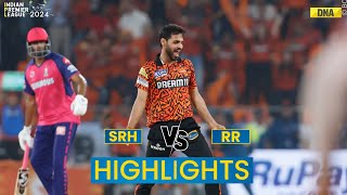 SRH vs RR Highlights Bhuvneshwar Kumar Shines As Hyderabad Beats Rajasthan By 1 Run  IPL 2024 [upl. by Septima138]