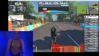 Zwift  JZMR Highlights Harrogate UCI Circuit Reverse  3 Laps  22 October 2024 [upl. by Quincey]