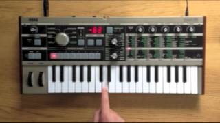 MicroKorg Drum Patch  Synthesis Tutorial [upl. by Koblick]