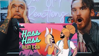 Hass Hass Official Video Diljit X Sia REACTION [upl. by Ahsiniuq]