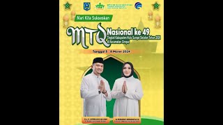 PENUTUPAN MTQ NASIONAL KE  49 TINGKAT KAB HSS [upl. by Adeirf]