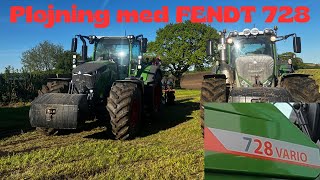 FENDT 728 på 🇩🇰Dansk🇩🇰 Jord Pløjning med Kuhn Plov [upl. by Aleen]