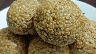 TIL KE LADOO l SESAME SEEDS amp JAGGERY BALLS l EASY TIL GUD LADOO RECIPE l taha kitchen [upl. by Pfeffer376]