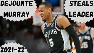 Dejounte Murray  202122 NBA Steals Leader [upl. by Erdnassac]