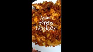 Resep Ayam Goreng Lengkuas  Fried chicken with Galangal recipes Indonesian food [upl. by Manus922]