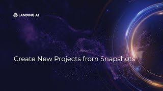 Create New Projects from Snapshots [upl. by Bellaude247]