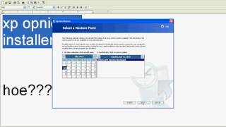 hoe xp opnieuw installeren [upl. by Nauqet]
