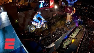 Robbie Maddison’s New Year’s Eve jump in Las Vegas 2008  New Year No Limits  ESPN Archive [upl. by Kiefer50]