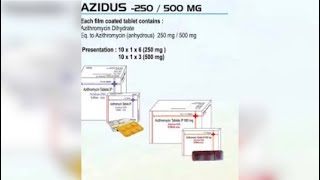 Azidus 250500mg Tablet uses  price  composition  dose  side effects  review  in hindi [upl. by Rybma]