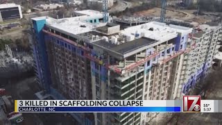 3 dead in scaffolding collapse at NC construction site officials say [upl. by Crawford843]