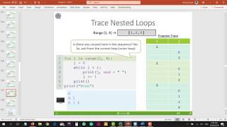 CPIT110 Chapter 5 62 54 Nested Loops  Part 1 of 3 [upl. by Adiel]