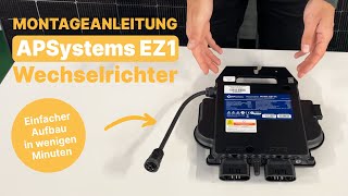 APSystems EZ1M 800 Watt WECHSELRICHTER SchrittfürSchritt ANLEITUNG für den Anschluss  EQOH [upl. by Aicirpac]