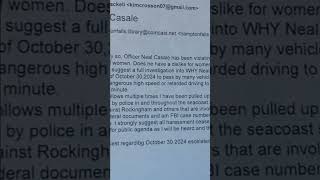 Hampton Falls NH Cease and desist order by citizen against police [upl. by Lamiv]