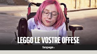 Ilaria legge le offese degli imbecilli quotNana deforme fai schifo non ti guardi allo specchioquot [upl. by Anigal]