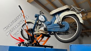 Produkttest Hydraulischer Motorradheber 700kg von Vevor [upl. by Aisak138]