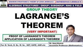 Lagranges Theorem  Lagrange Theorem in Discrete Mathematics  Lagranges Theorem Proof [upl. by Grannias988]