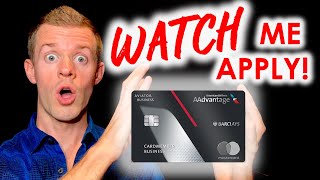 WATCH ME APPLY AAdvantage Aviator World Elite Business Mastercard 80K Miles [upl. by Yllet]