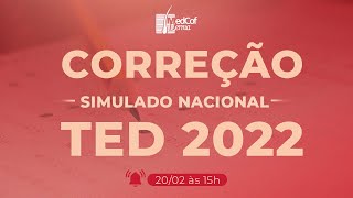 CORREÇÃO SIMULADO NACIONAL TED 2022  MEDCOF DERMA [upl. by Eilatan]