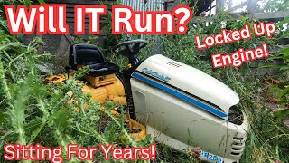 Will This Abandoned Cub Cadet Riding Mower Run After Sitting For Years [upl. by Shaina]