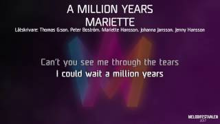 Mariette  quotA Million Yearsquot [upl. by Hansel]