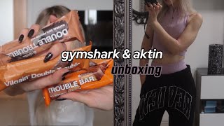 gymshark amp aktin unboxing  haul ✨ [upl. by Decrem]